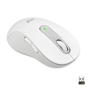 Logitech Signature M650 Pale Grey L (Linkshändig) - Bluetooth, Logi Bolt, 4000 DPI, Unterstützt von Logi Options+