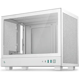 DeepCool CH160 weiß Mini Tower Gehäuse Mini-ITX Glasfenster