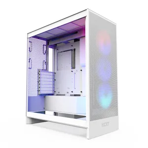 NZXT H7 Flow Gaming PC Gehäuse Midi-Tower Weiß Seitenfenster