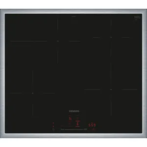 Siemens EH645HFB1E iQ300 Induktionskochfeld 60 cm Schwarz, Mit Rahmen aufliegend