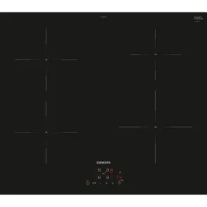 Siemens EU611BEB6E iQ100 Induktionskochfeld 60 cm Schwarz, Rahmenlos aufliegend