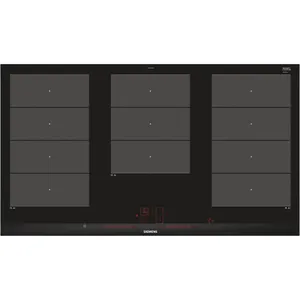Siemens EX975LXC1E iQ700 Induktionskochfeld 90 cm Schwarz, Mit Rahmen aufliegend
