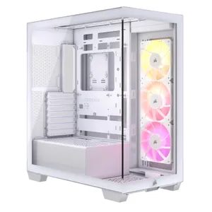 Corsair 3500X Gaming PC Gehäuse Midi-Tower Weiß Seitenfenster