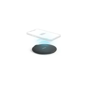 Hama 00201687 Wireless Charger Set QI-FC15 Metal 15W, kabelloses Smartphone-Ladepad, SW