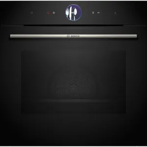 Bosch HSG7361B1 Serie 8 Einbaubackofen, 71 l Volumen, bis 250 °C, Dampffunktion
