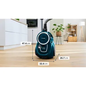 Bosch Serie 6 beutelloser Staubsauger ProFamiliy Blau 