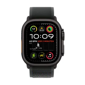 Apple Watch Ultra 2 LTE 49mm schwarzes Titan Gehäuse mit schwarzem Trail Armband - M/L
