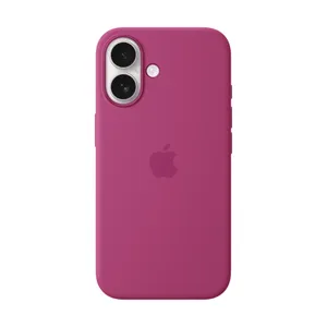 Apple Original iPhone 16 Silikon Case mit MagSafe - Fuchsia