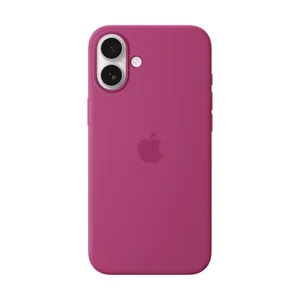 Apple Original iPhone 16 Plus Silikon Case mit MagSafe - Fuchsia