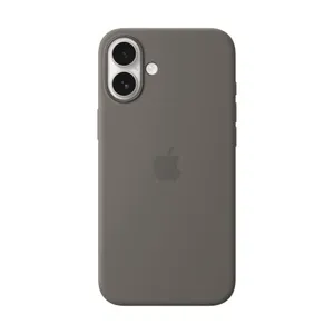 Apple Original iPhone 16 Plus Silikon Case mit MagSafe - Steingrau
