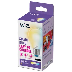 WiZ 60W E27 Standardform dimmbar warm-/kaltweiß Milchglas