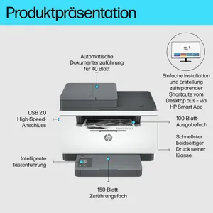 HP LaserJet Pro M234sdn S/W-Laserdrucker Scanner Kopierer USB LAN