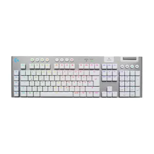 Logitech G915 X LIGHTSPEED Tactile-Switches, Weiß, Tri-Mode-Konnektivität, KEYCONTROL, mechanische GL-Schalter und LIGHTSYNC RGB