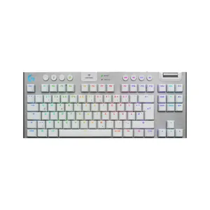 Logitech G915 X LIGHTSPEED TKL, Tactile-Switches, Weiß, Tri-Mode-Konnektivität, KEYCONTROL, mechanische GL-Schalter und LIGHTSYNC RGB