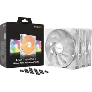 be quiet! Light Wings LX PWM Lüfter 140mm 3er Pack Weiß