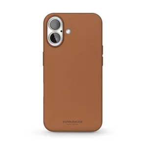 Vonmählen Like Leather Case für iPhone 16 Plus braun