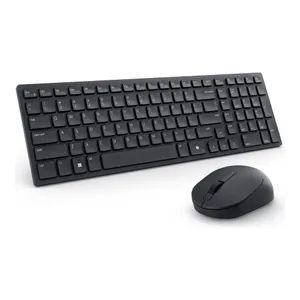 Dell KM555 Pro Wireless Combo Schwarz, Dual-Mode-Konnektivität, AI CoPilot-Taste, 2,40 GHz USB-Dongle, Bluetooth, 18 programmierbare Tastenkombinationen