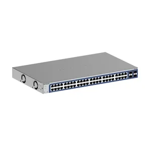 NETGEAR 48-Port Gigabit Ethernet Smart Switch (GS748T): Managed, optional mit 1 Jahr Insight Cloud Management, mit 2 1G SFP und 2 1G Combo, Desktop- oder Rack-Befestigung