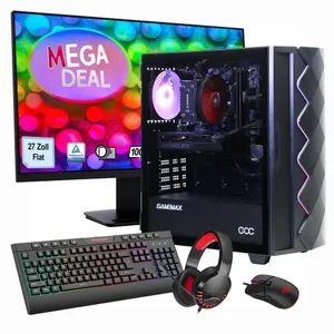Hyrican MegaDeal Gaming-PC Diamond BK SET2515 7394 + MSI PRO MP273A + Maus, Tastatur & Headset