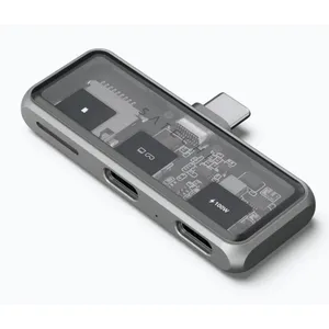 Satechi Mobile XR Hub 2-Port USB-C (1x 100W PD) mit microSD Reader Space Grau