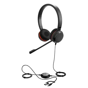 Jabra Evolve 30 II Stereo Headset Schwarz - USB-C/A, MS Teams-Version, Mikrofon mit Geräuschunterdrückung