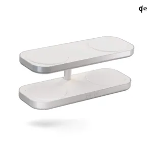 Zens Aluminium Series Quattro Wireless Charger Pro 4 mit Netzteil 65W Qi2 weiß