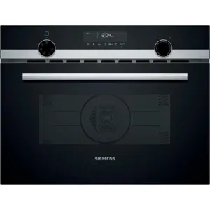 Siemens CM585AGS1 iQ500 Einbau-Mikrowelle schwarz/edelstahl