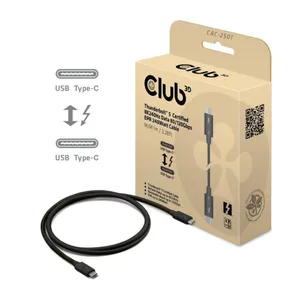 Club 3D Thunderbolt 5 Zertifiziertes 8K240Hz Daten 80/120 Gbps EPR 240 Watt Kabel St./St. 1m schwarz