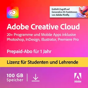 Adobe Creative Cloud All Apps | Studenten & Lehrer | Download & Produktschlüssel Adobe Creative Cloud All Apps | Download & Produktschlüssel | inkl. Norton-Virenschutz