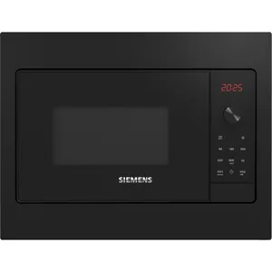 Siemens iQ300 BF523LMB3 Einbau-Mikrowelle Schwarz, Edelstahl