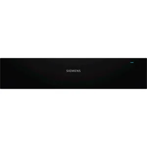 Siemens BI510CNR0 iQ500 Wärmeschublade 60 x 14 cm Schwarz, Edelstahl