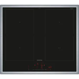 Siemens ED645HQC1E iQ500 Induktionskochfeld 60 cm Schwarz, Mit Rahmen aufliegend