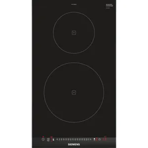 Siemens EH375FBB1E iQ100 Domino-Induktionskochfeld 30 cm Schwarz, Mit Rahmen aufliegend