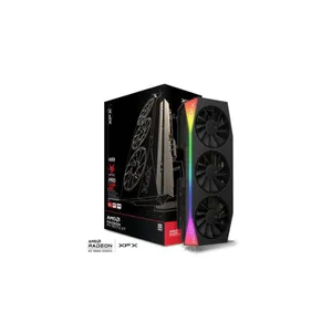 XFX Mercury Gaming RGB RX 9070 XT OC Black Grafikkarte 16 GB