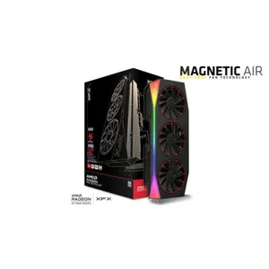 XFX Mercury Magnetic Air RGB Gaming RX 9070 XT OC Black Grafikkarte 16 GB