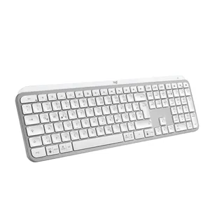 Logitech MX Keys S Pale Grey - USB-C/A, Bluetooth, Logi Bold Adapter, Windows- und Mac Layout, Management via Logitech Options+