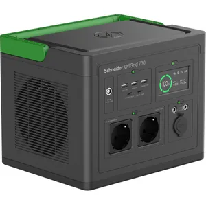 Schneider Electric OffGrid 700 Portable Power Station - 700-1400W Nennleistung, 738Wh, 2x AC, 3x USB-A, 2x USB-C, 6,35kg