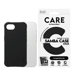 CARE by PanzerGlass® Case Fashionable Samba w. MagSafe, black iPhone 17e/ 16e