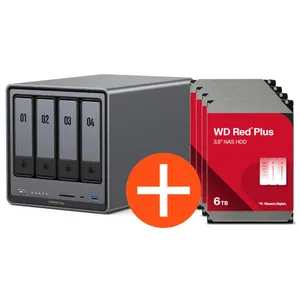 UGREEN NASync DXP4800 Plus NAS System 4-Bay 32TB inkl. 4x WD WD80EFPX NAS HDD - 8 TB