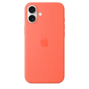 Apple Original iPhone 16 Plus Silikon Case mit MagSafe - Mandarine