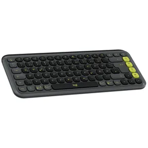 Logitech POP Icon Keys Grafit - Kabellose Multi-Device-Tastatur, Anpassbare Tasten mit der Logi Options+ App