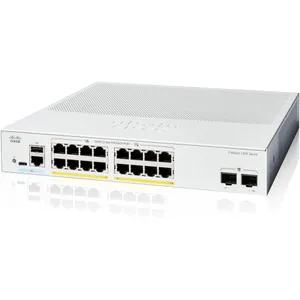 Cisco Catalyst 1200-16P-2G Rackmount Gigabit Managed Switch, 16x RJ-45, 2x SFP, 120W PoE+