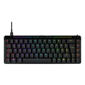 ASUS ROG Falchion Ace HFX Schwarz - Analoge Gaming Tastatur 65%, Rapid Trigger Toggle, Speed Tap Mode, Touch-Panel, 8000 Hz
