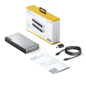 Alogic DV4 Universal Quad Display Docking Station Space Grey