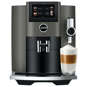 JURA S8 (EB) Kaffeevollautomat, 27 Spezialitäten, 4,3"-Touchscreen, WiFi, Sweet Foam & Sirupaufsatz, Feinschaum-Technologie, Energiesparmodus, Dark Inox