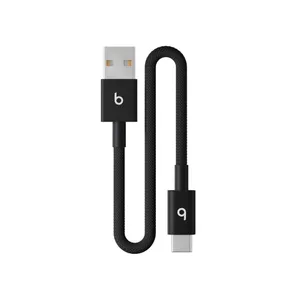 Beats USB-A zu USB-C gewebtes Kabel 0.2 m Bolt Black