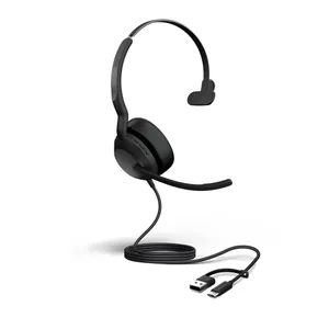 Jabra Evolve2 50 MS Mono kabelgebunden Headset schwarz USB-A/C