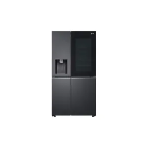 LG GSXB90MCDE InstaView Side-by-Side Kühlschrank (French-Door Style) 179 cm Höhe EEK E Craft Ice Kugeln/ Crushed Ice/ Eiswürfel/ Wasser-Spender