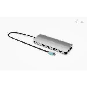 i-tec USB-C 4K Metal Nano Dock - 2x HDMI, 4x USB-C (10Gbps), 1x USB-A (10Gbps), 2x USB-A 2.0, Audio, SD/TF, LAN 1 Gbps, PD 3.1 (140W)