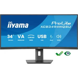 iiyama ProLite XCB3494WQSU-B1 34 Zoll UWQHD VA Panel 21:9 120 Hz Curved Monitor